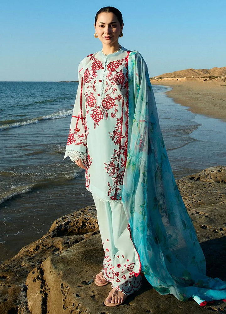 Coco By Zara Shahjahan Embroidered Lawn Suits Unstitched 3 Piece CZS25L D7A Eclat - Summer Collection