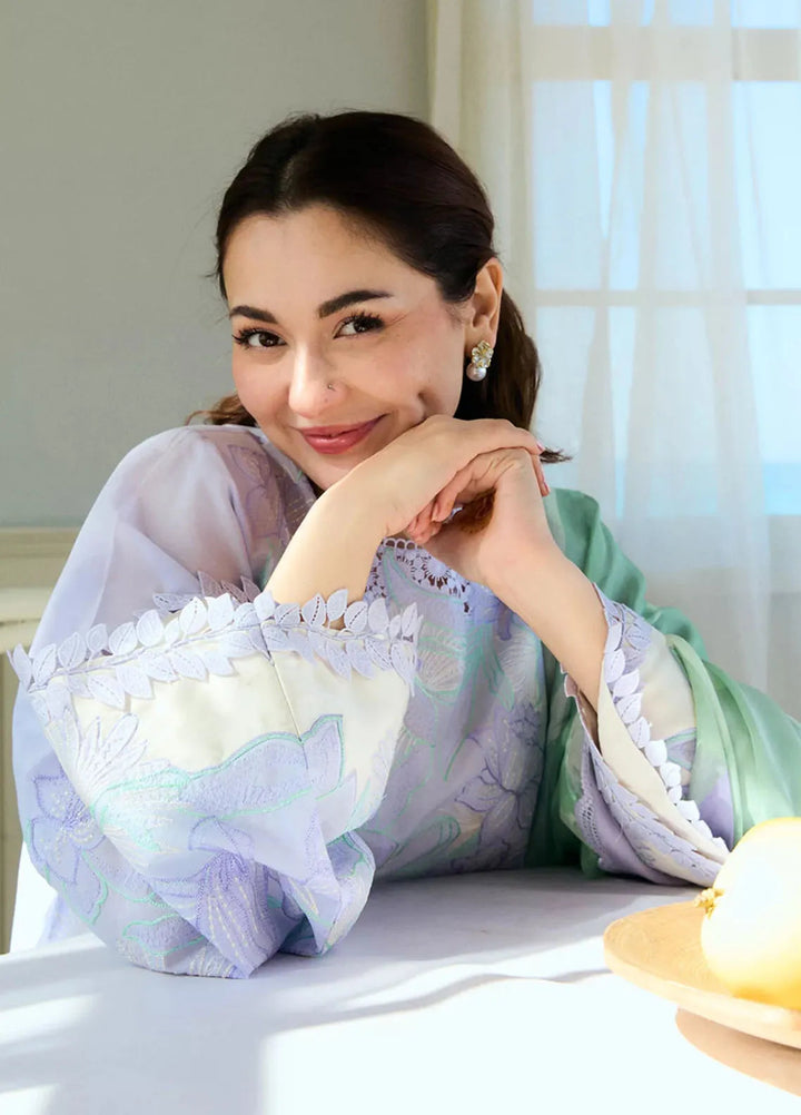 Coco By Zara Shahjahan Embroidered Lawn Suits Unstitched 3 Piece CZS25L D1A Bloom - Summer Collection