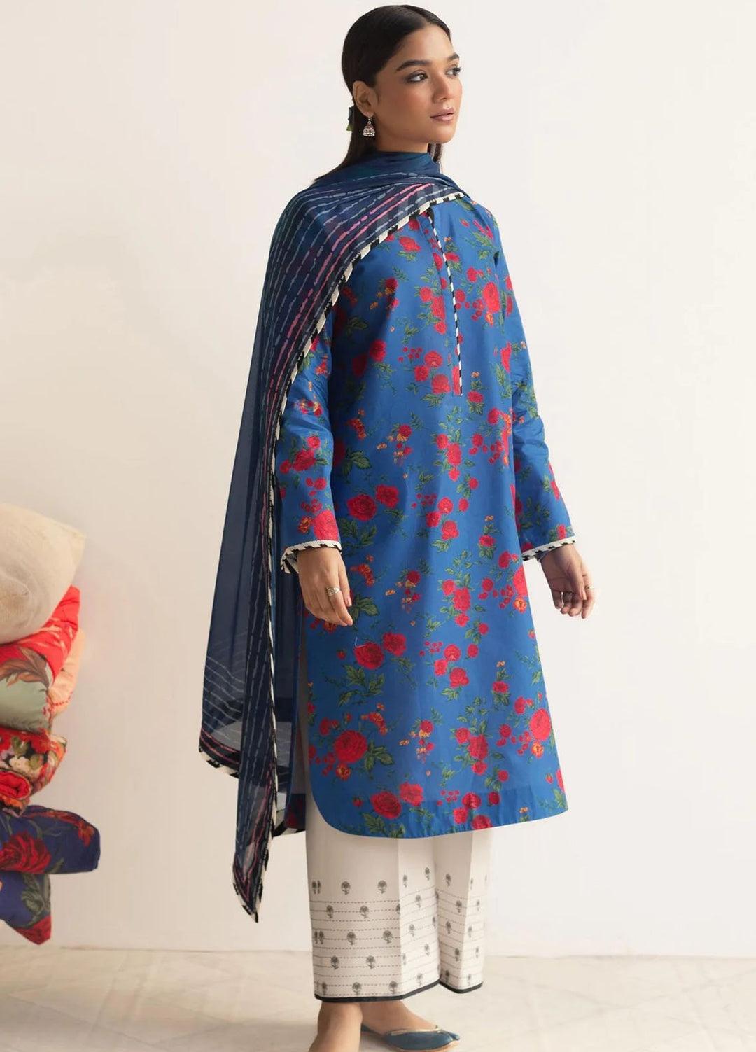 Coco Prints By Zara Shahjahan Printed Lawn Suits Unstitched 3 Piece CZS24P D1 Bulbul - Summer Collection