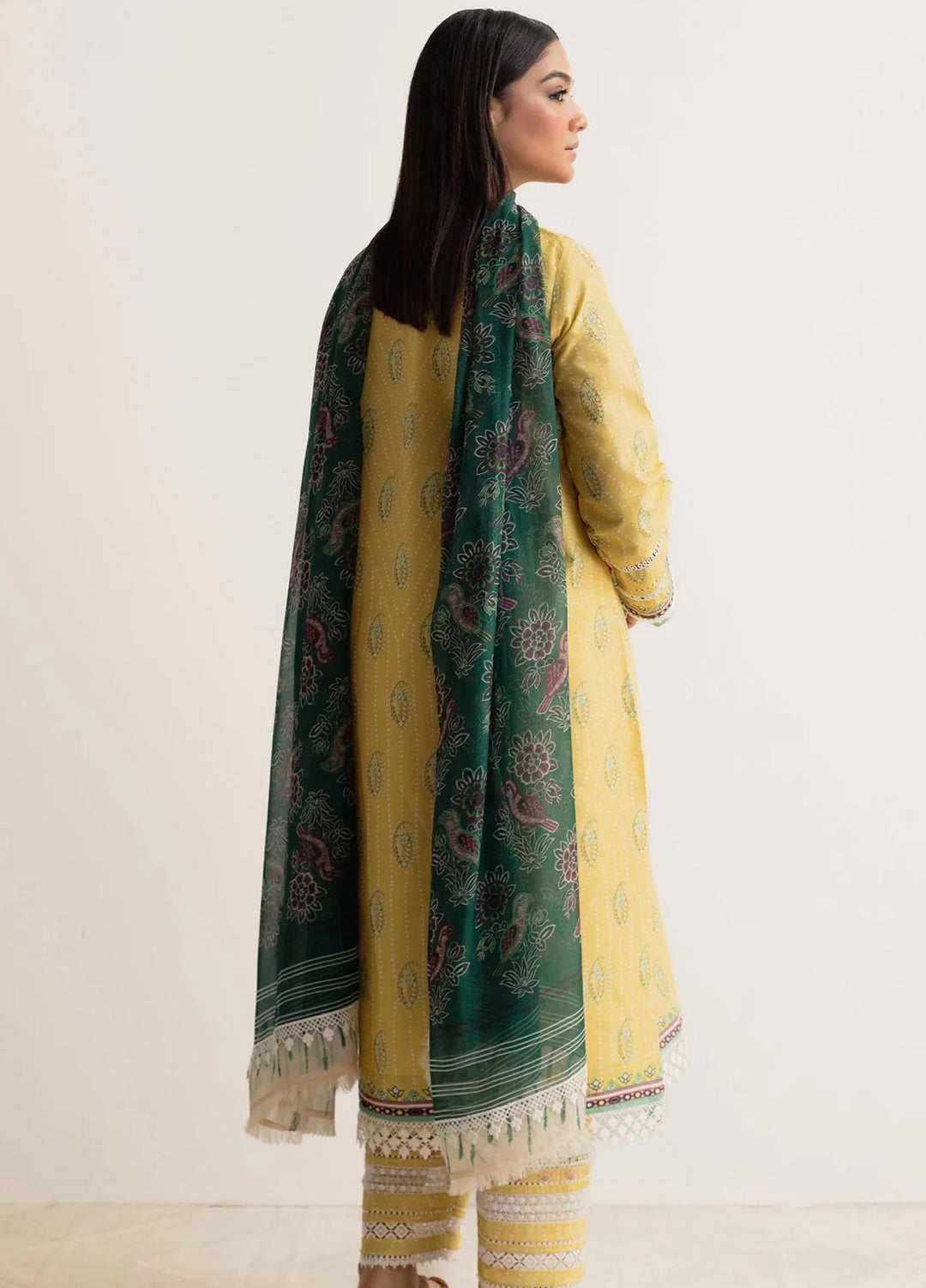 Coco Prints By Zara Shahjahan Printed Lawn Suits Unstitched 3 Piece CZS24P D10 Champa - Summer Collection