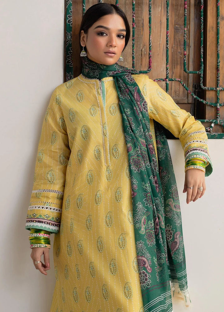 Coco Prints By Zara Shahjahan Printed Lawn Suits Unstitched 3 Piece CZS24P D10 Champa - Summer Collection