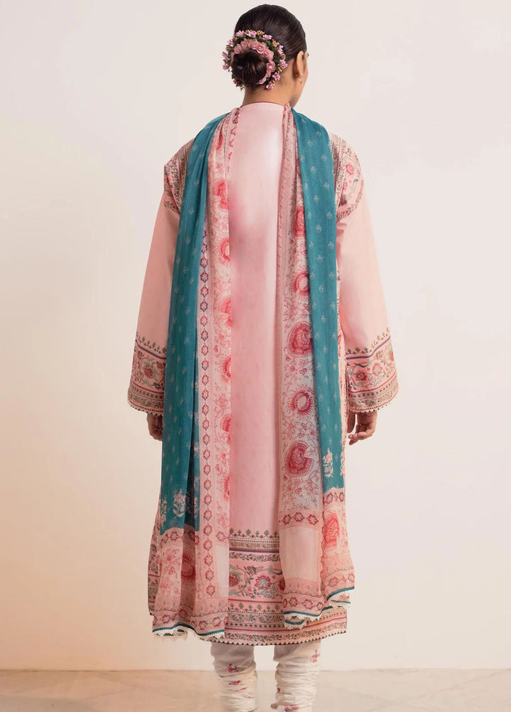 Coco Prints By Zara Shahjahan Printed Lawn Suits Unstitched 3 Piece CZS24P D3 Gulabi - Summer Collection