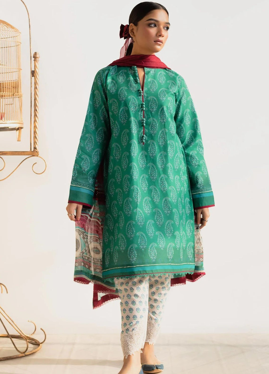 Coco Prints By Zara Shahjahan Printed Lawn Suits Unstitched 3 Piece CZS24P D4 Chaap - Summer Collection