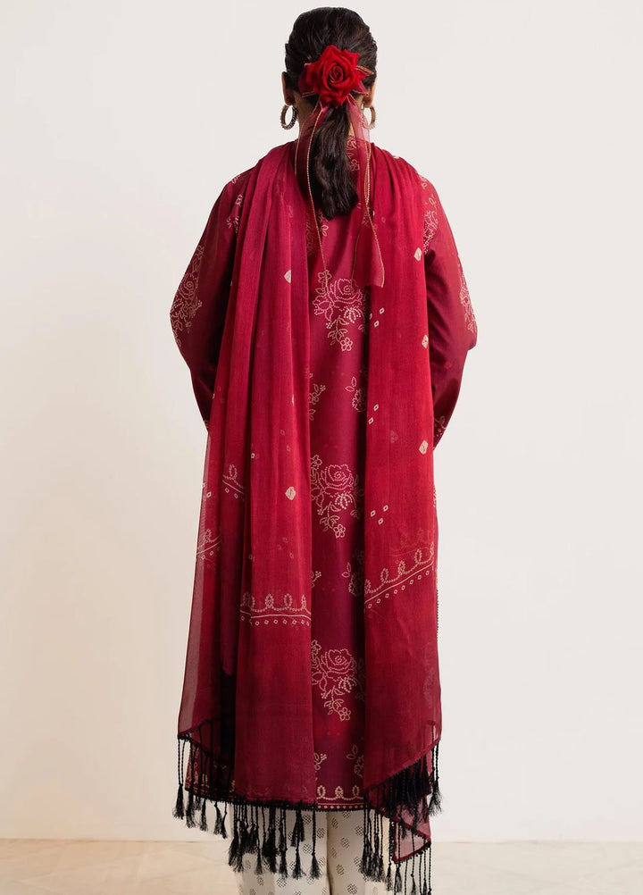 Coco Prints By Zara Shahjahan Printed Lawn Suits Unstitched 3 Piece CZS24P D5 Gulab - Summer Collection