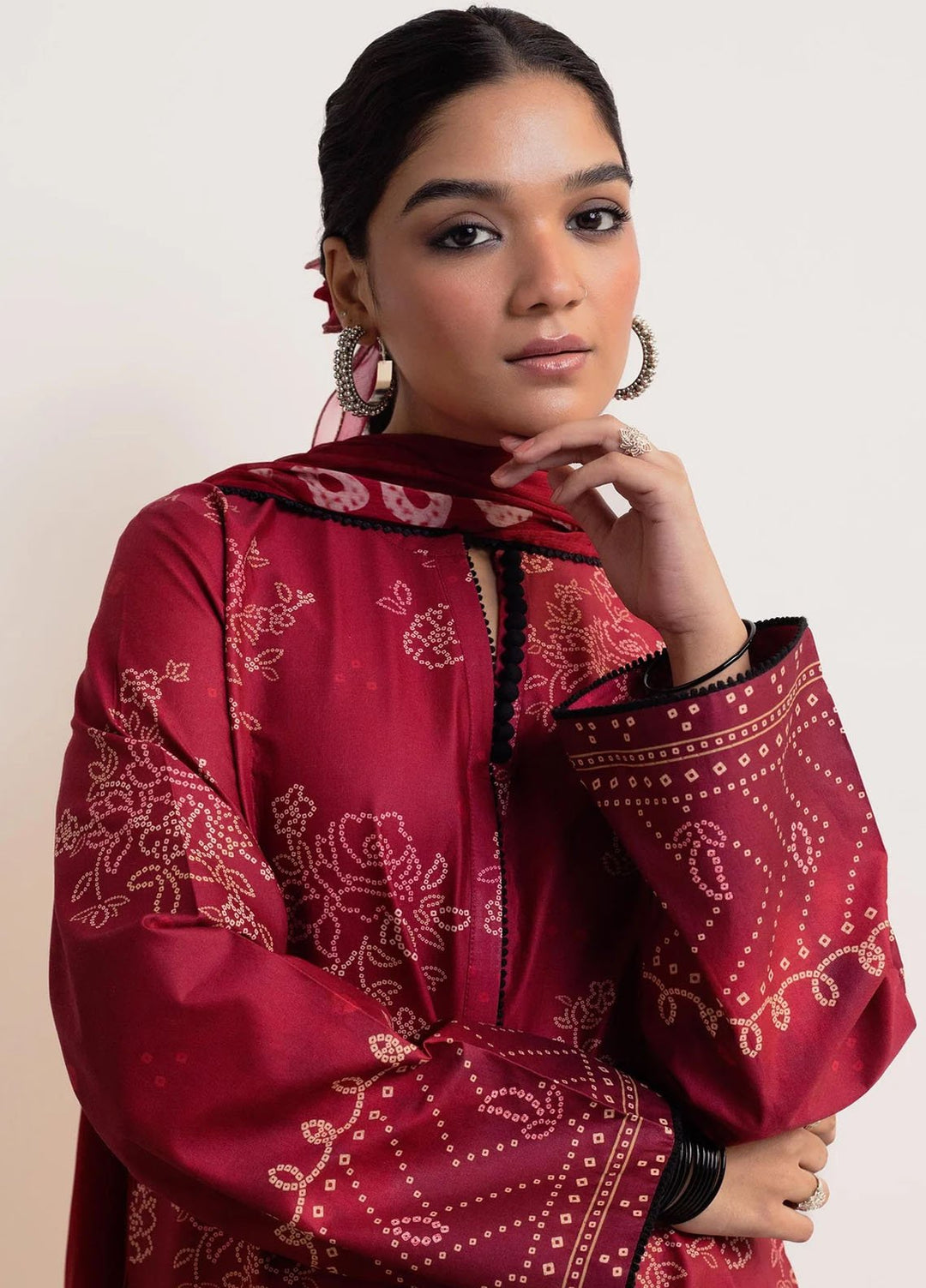 Coco Prints By Zara Shahjahan Printed Lawn Suits Unstitched 3 Piece CZS24P D5 Gulab - Summer Collection