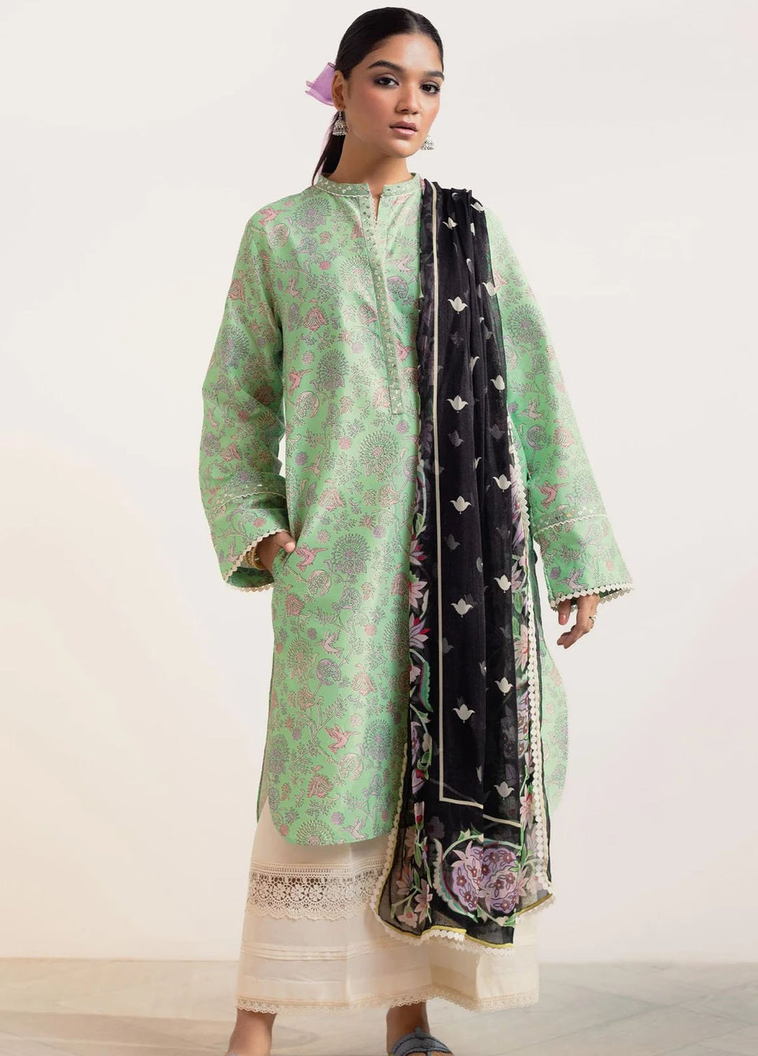 Coco Prints By Zara Shahjahan Printed Lawn Suits Unstitched 3 Piece CZS24P D6 Mehak - Summer Collection