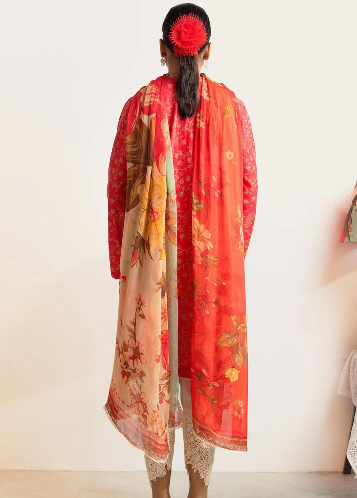 Coco Prints By Zara Shahjahan Printed Lawn Suits Unstitched 3 Piece CZS24P D8 Chambeli - Summer Collection