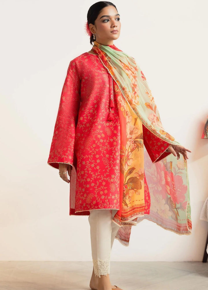 Coco Prints By Zara Shahjahan Printed Lawn Suits Unstitched 3 Piece CZS24P D8 Chambeli - Summer Collection