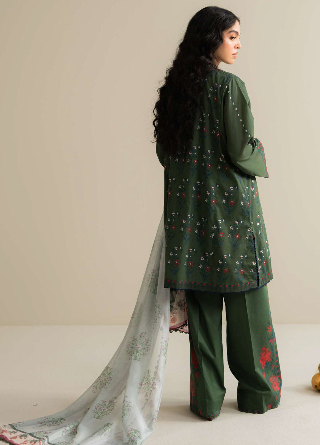 Coco Prints by Zara Shahjahan Printed Lawn Suits Unstitched 3 Piece CZS25PS D-03 A Tinsa - Summer Collection