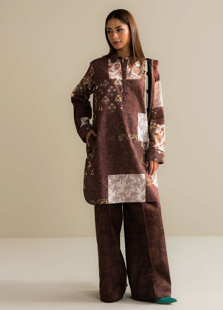 Coco Prints by Zara Shahjahan Printed Lawn Suits Unstitched 3 Piece CZS25PS D-05 B Mevi - Summer Collection