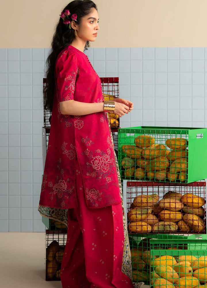 Coco Prints by Zara Shahjahan Printed Lawn Suits Unstitched 3 Piece CZS25PS D-06 B Kina - Summer Collection