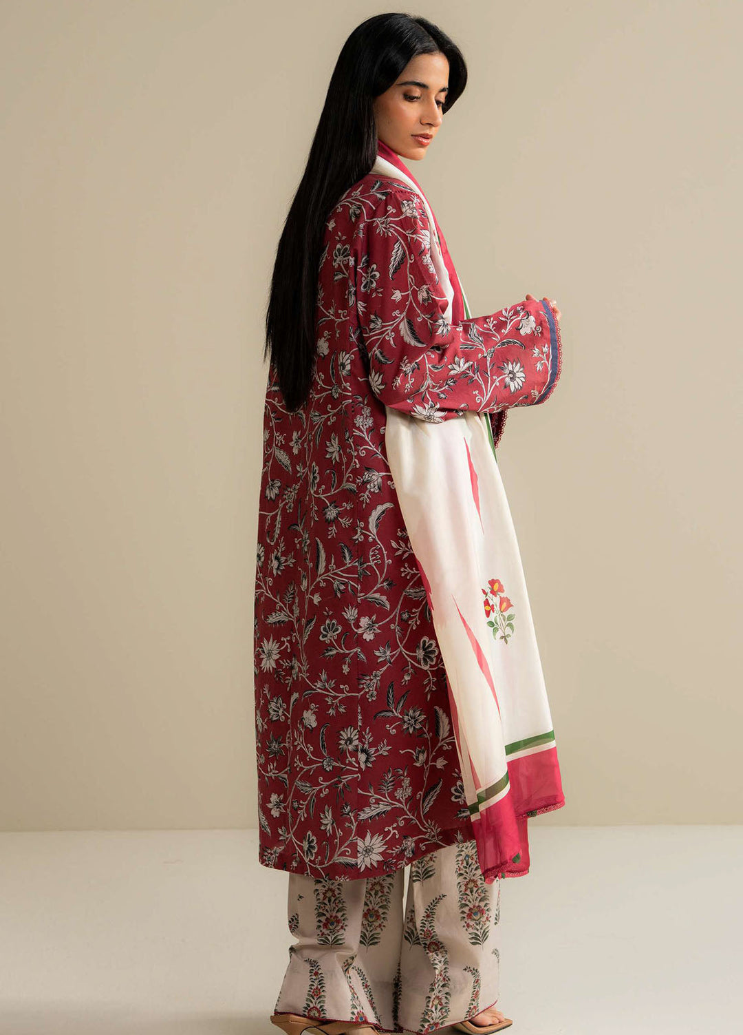 Coco Prints by Zara Shahjahan Printed Lawn Suits Unstitched 3 Piece CZS25PS D-07 A Liore - Summer Collection