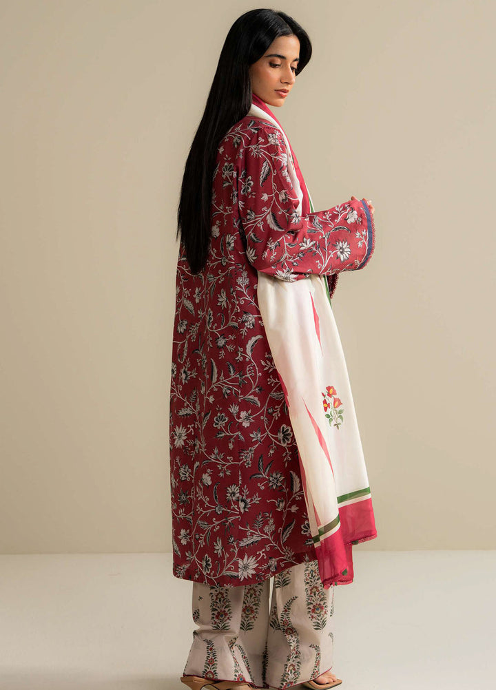 Coco Prints by Zara Shahjahan Printed Lawn Suits Unstitched 3 Piece CZS25PS D-07 A Liore - Summer Collection