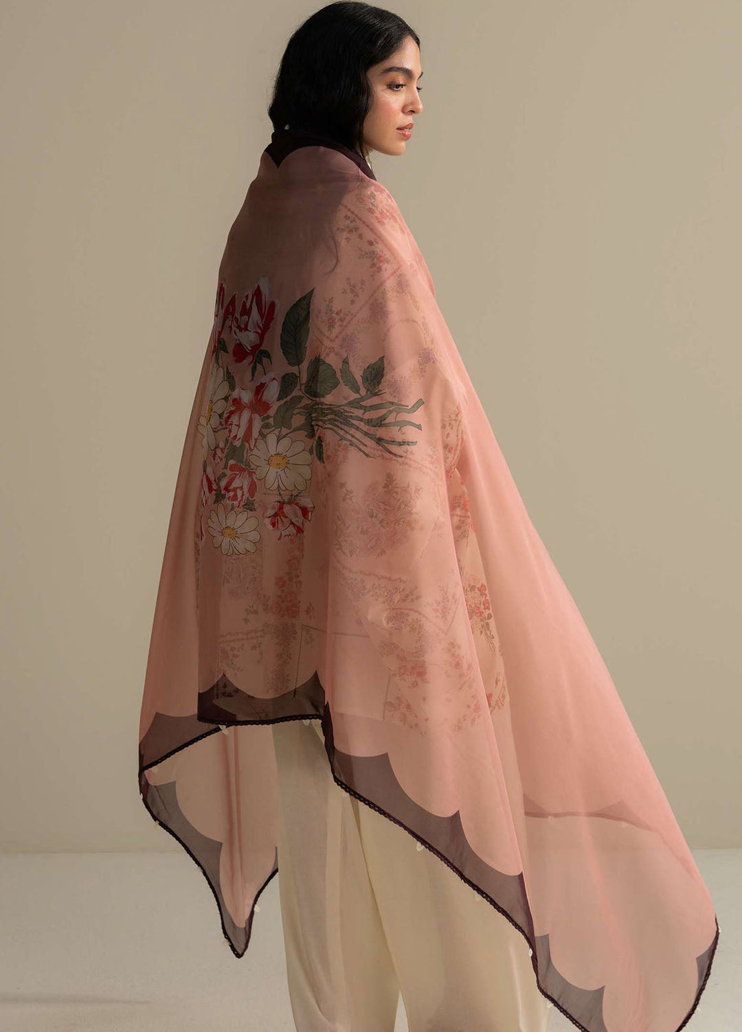 Coco Prints by Zara Shahjahan Printed Lawn Suits Unstitched 3 Piece CZS25PS D-09 A Zarya - Summer Collection