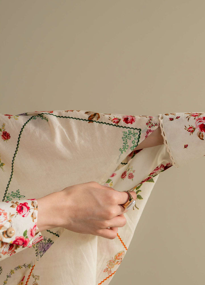 Coco Prints by Zara Shahjahan Printed Lawn Suits Unstitched 3 Piece CZS25PS D-09 A Zarya - Summer Collection