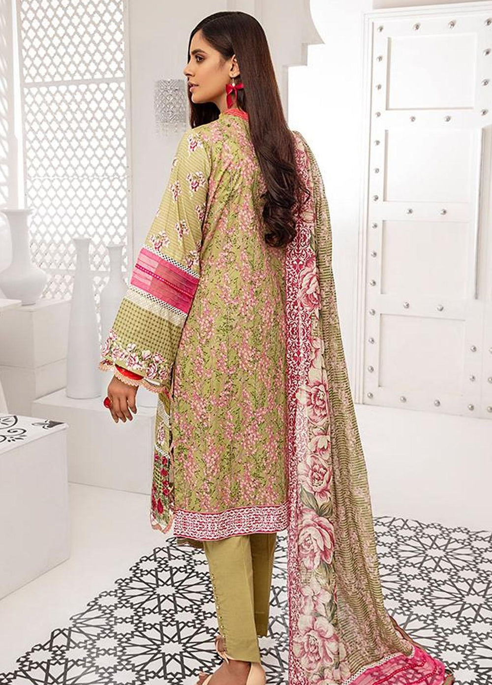 Coco by Al Zohaib Embroidered Lawn Suits Unstitched 3 Piece AZ21C D-08 - Summer Collection