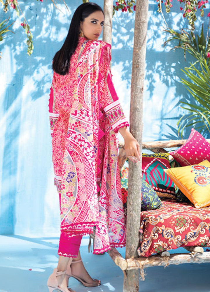 Colors by Al Zohaib Printed Lawn Suits Unstitched 3 Piece AZ21CL D-03 - Summer Collection