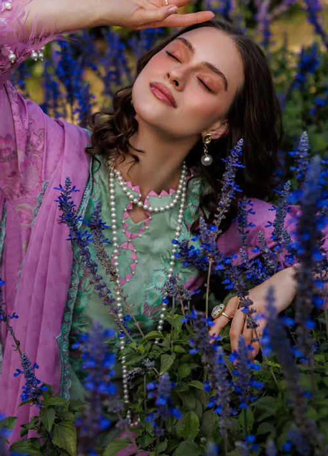 Combination by Charizma Embroidered Lawn Suits Unstitched 3 Piece CRZ25CL CC5-03 - Summer Collection