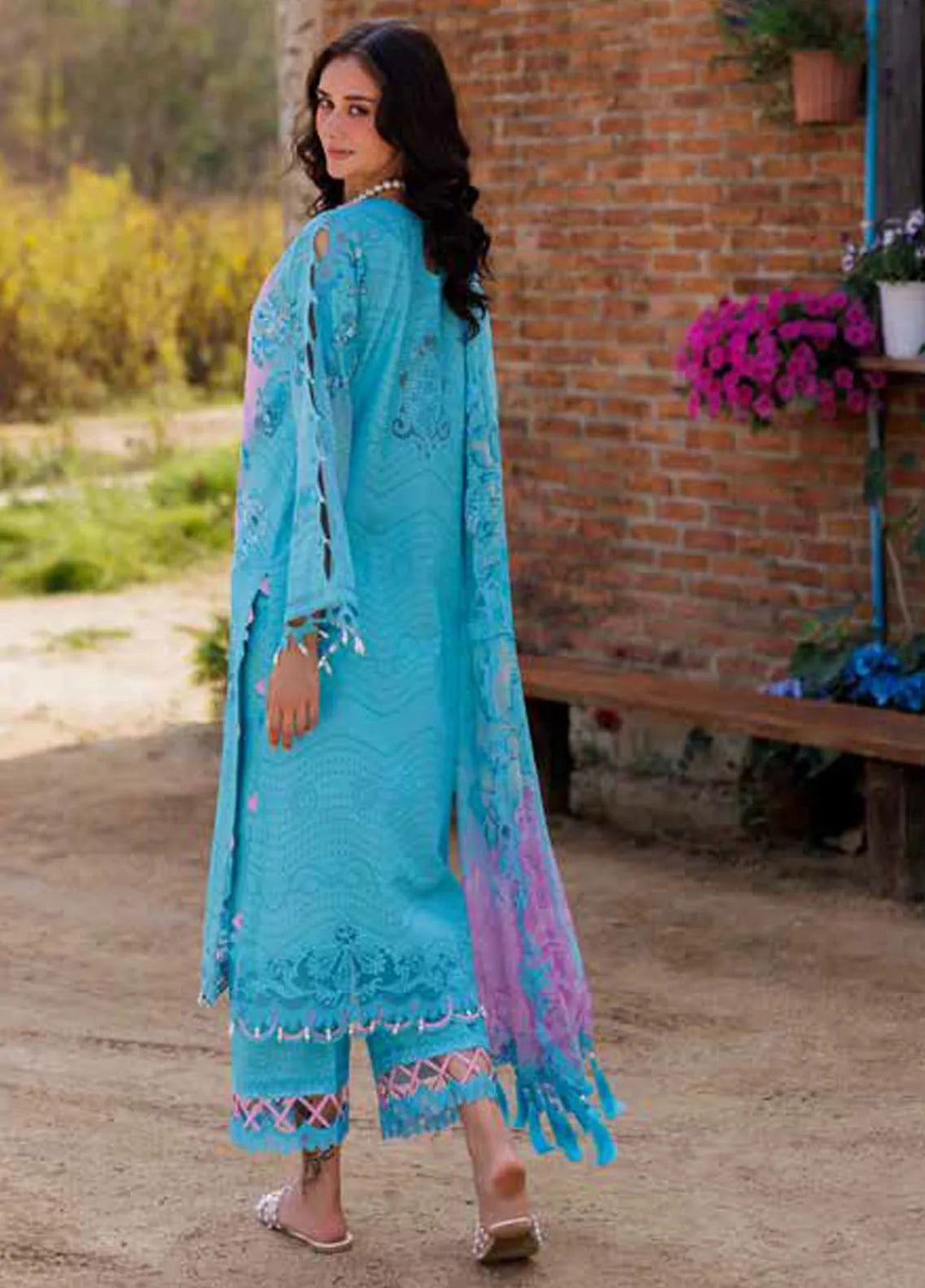 Combination by Charizma Embroidered Lawn Suits Unstitched 3 Piece CRZ25CL CC5-09 - Summer Collection
