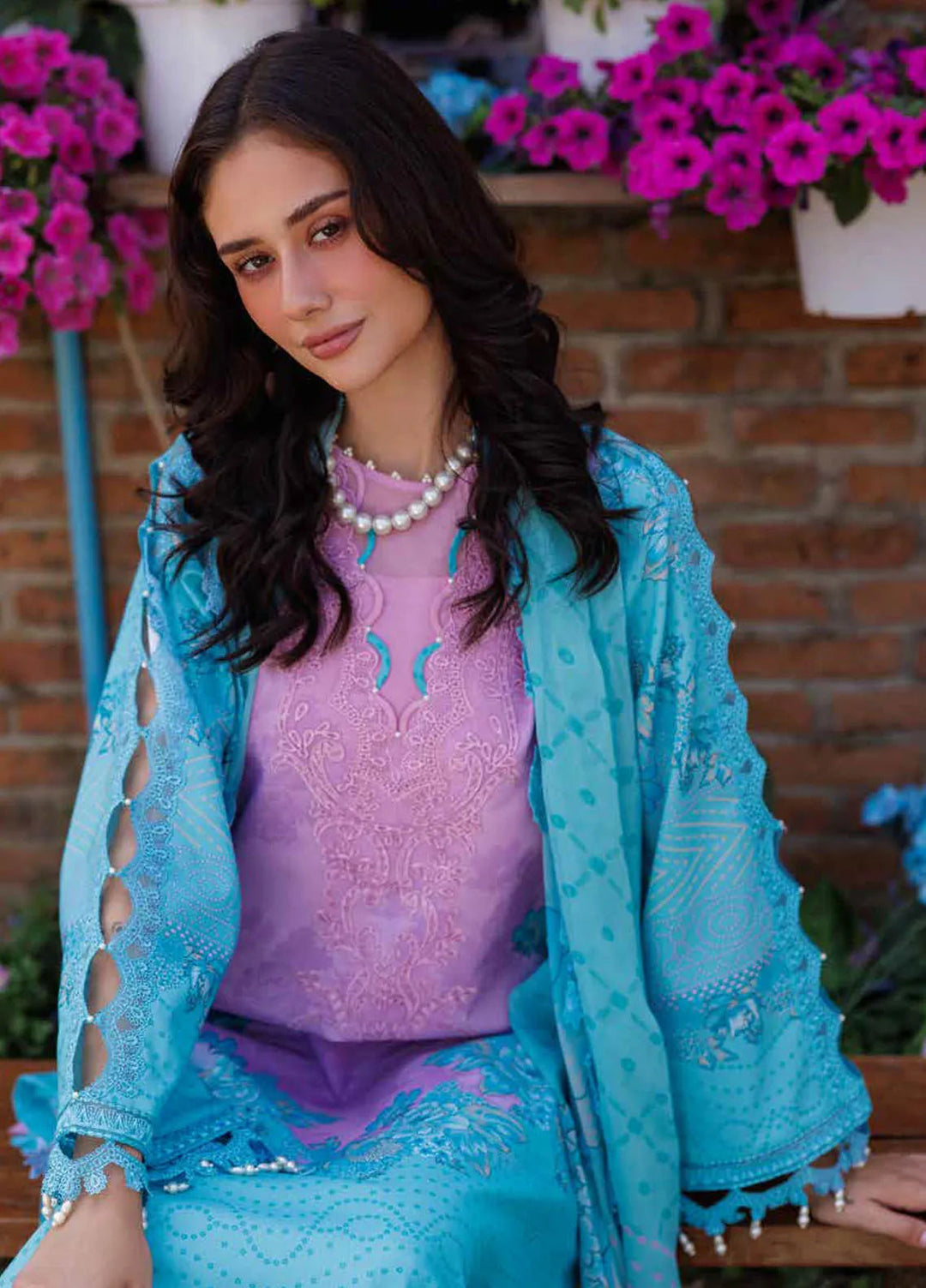 Combination by Charizma Embroidered Lawn Suits Unstitched 3 Piece CRZ25CL CC5-09 - Summer Collection