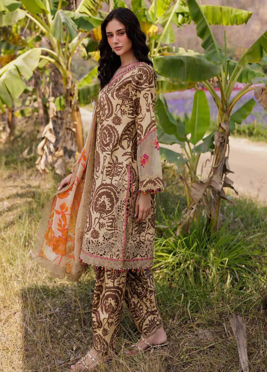 Combination by Charizma Embroidered Lawn Suits Unstitched 3 Piece CRZ25CL CC5-10 - Summer Collection