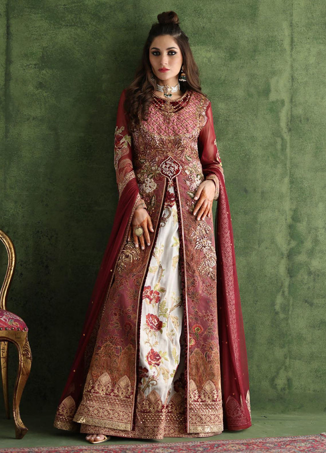 Shamaeel Ansari Pret Embroidered Silk 3 Piece Range CE-02