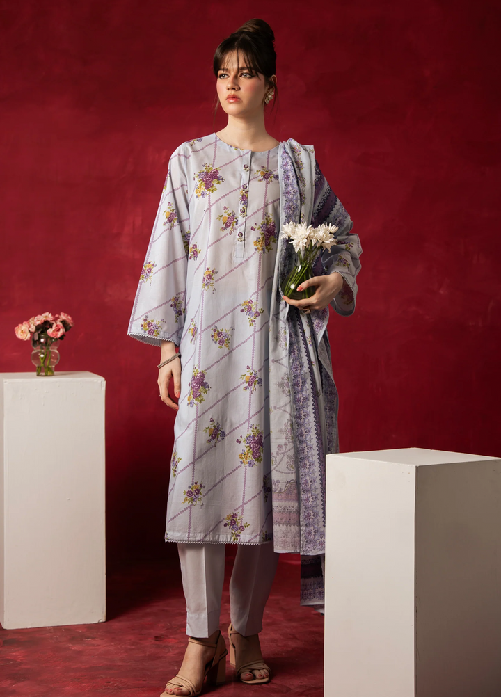 Zoe by Zeen RTW Printed Lawn 3 Piece Suit ZN26UZL WFM36601 - Casual Collection