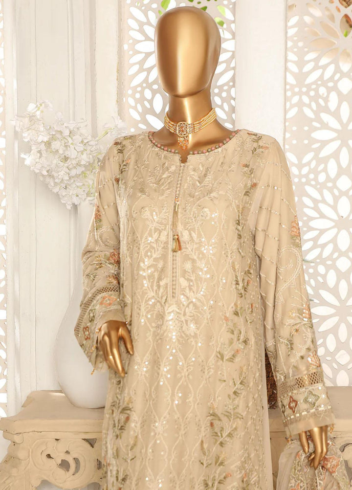 Cortesia By HZ Textiles Embroidered Chiffon Suits Unstitched 3 Piece HZ23C D-03 Florence - Luxury Collection