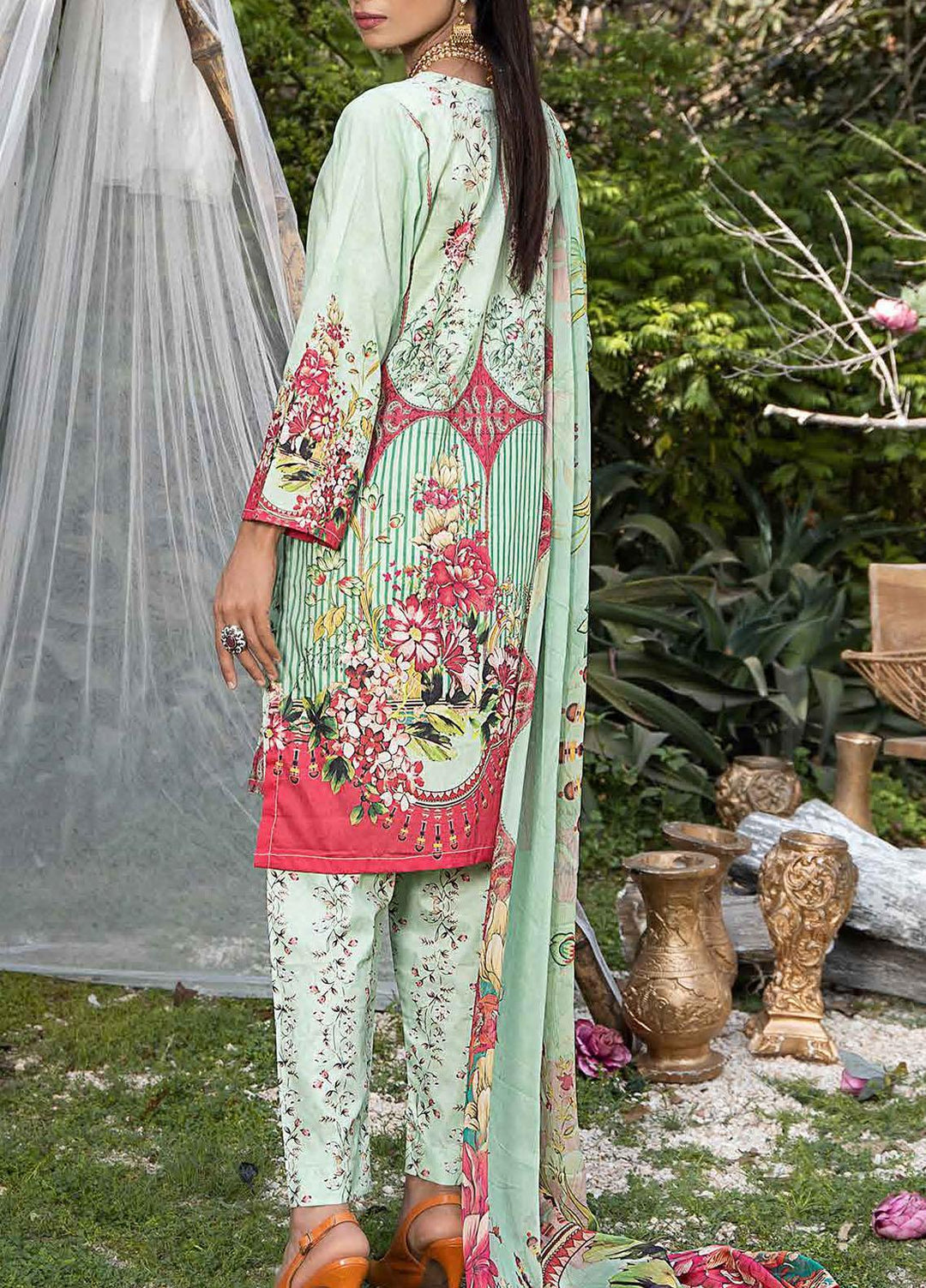 Creaze Embroidered Lawn Suit Unstitched 3 Piece CRE22S MSV-22027 Meadow Lark - Luxury Collection