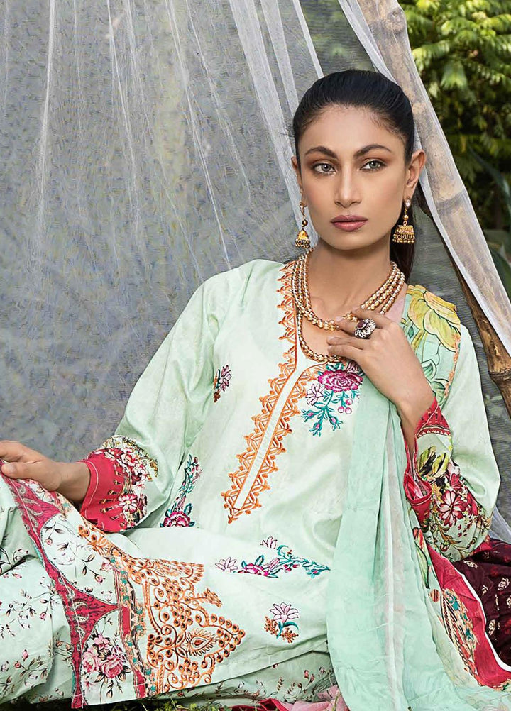 Creaze Embroidered Lawn Suit Unstitched 3 Piece CRE22S MSV-22027 Meadow Lark - Luxury Collection