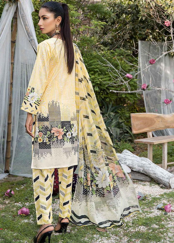 Creaze Embroidered Lawn Suit Unstitched 3 Piece CRE22S MSV-22028 Sunflower - Luxury Collection