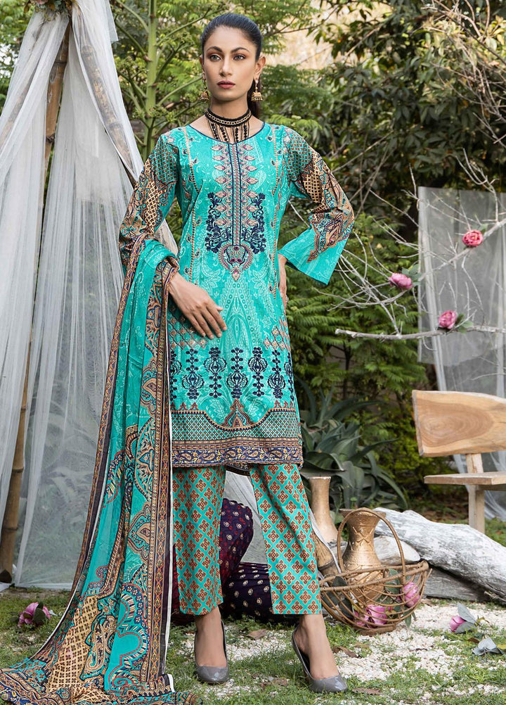 Creaze Embroidered Lawn Suit Unstitched 3 Piece CRE22S MSV-22029 Bunflow - Luxury Collection