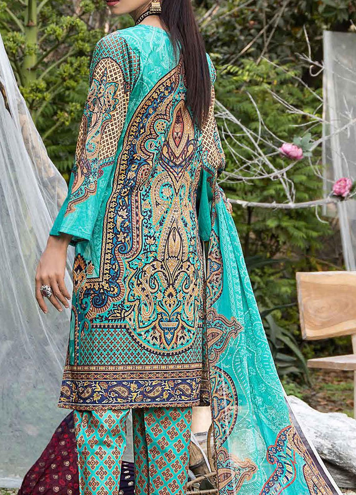Creaze Embroidered Lawn Suit Unstitched 3 Piece CRE22S MSV-22029 Bunflow - Luxury Collection