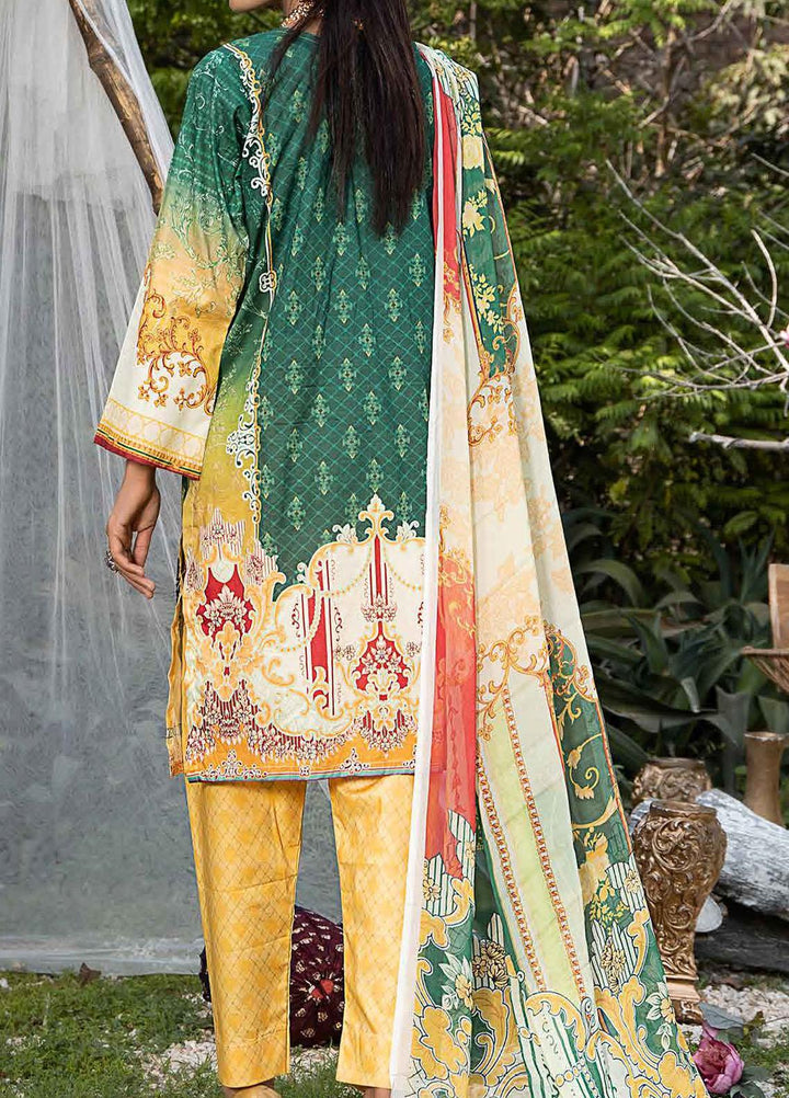 Creaze Embroidered Lawn Suit Unstitched 3 Piece CRE22S MSV-22031 Basil Boat - Luxury Collection