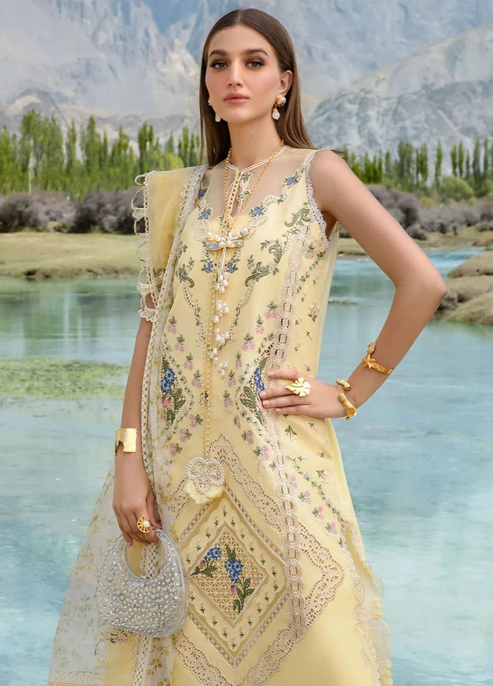 Crimson Embroidered Lawn Suit Unstitched 3 Piece CR24L D2A A French Brunch - Summer Collection