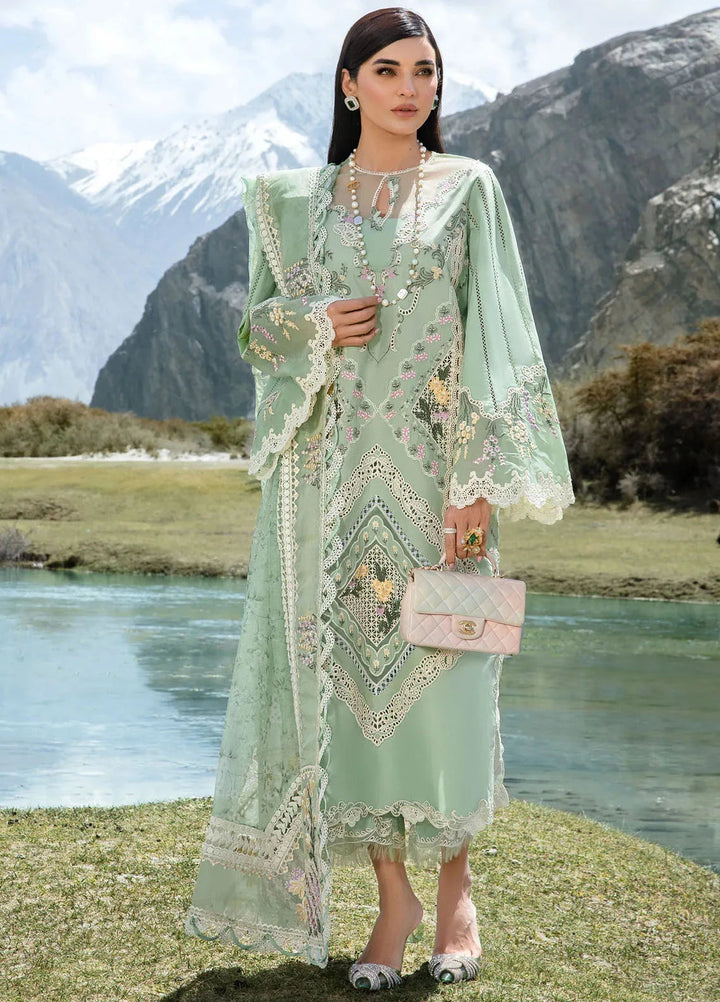 Crimson Embroidered Lawn Suit Unstitched 3 Piece CR24L D2B A French Brunch - Summer Collection