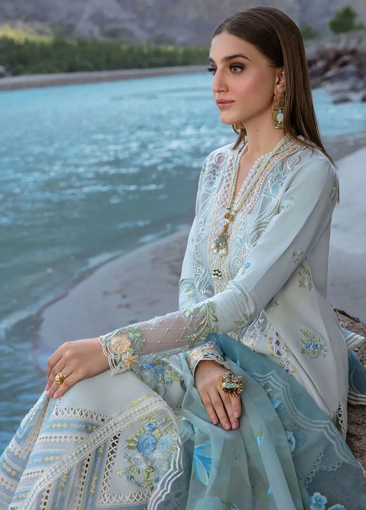 Crimson Embroidered Lawn Suit Unstitched 3 Piece CR24L D3A Forget Me Not - Summer Collection