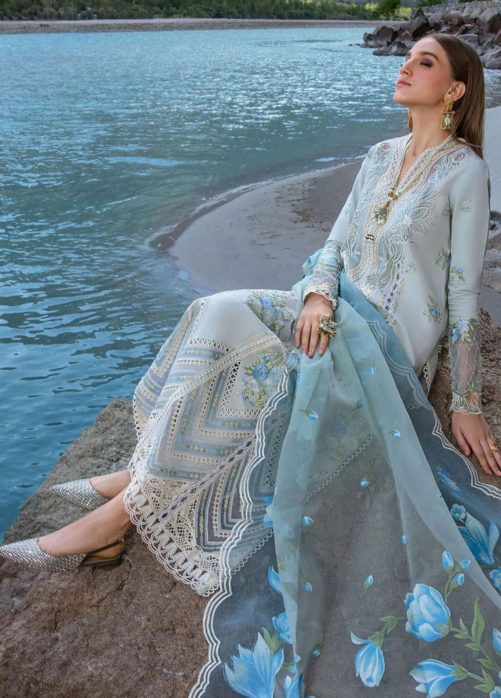 Crimson Embroidered Lawn Suit Unstitched 3 Piece CR24L D3A Forget Me Not - Summer Collection