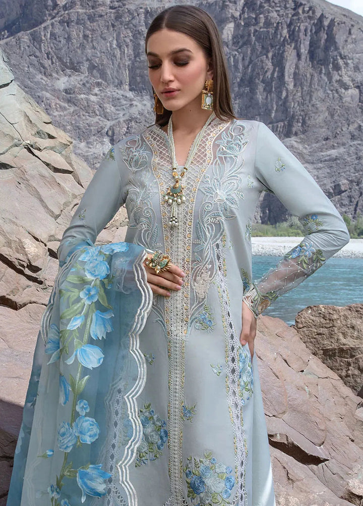 Crimson Embroidered Lawn Suit Unstitched 3 Piece CR24L D3A Forget Me Not - Summer Collection