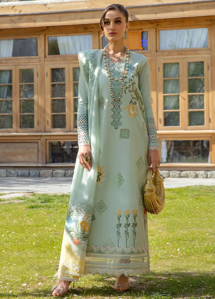 Crimson Embroidered Lawn Suit Unstitched 3 Piece CR24L D4B Into The Wild - Summer Collection