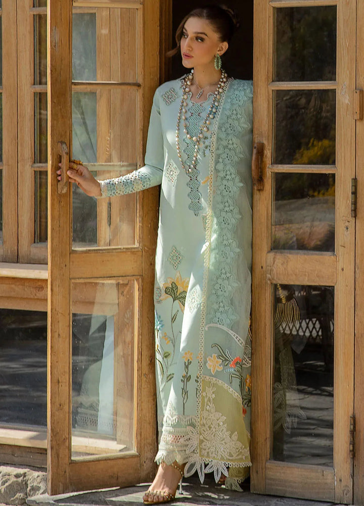Crimson Embroidered Lawn Suit Unstitched 3 Piece CR24L D4B Into The Wild - Summer Collection