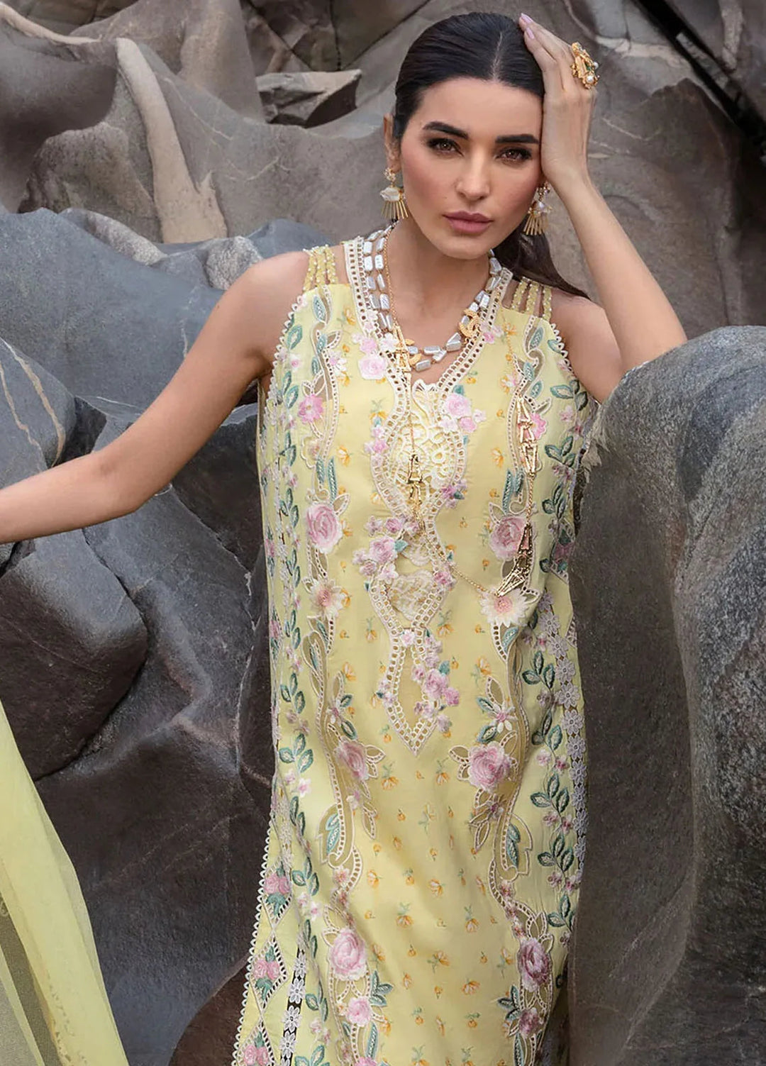 Crimson Embroidered Lawn Suit Unstitched 3 Piece CR24L D5A Believe In Her - Summer Collection