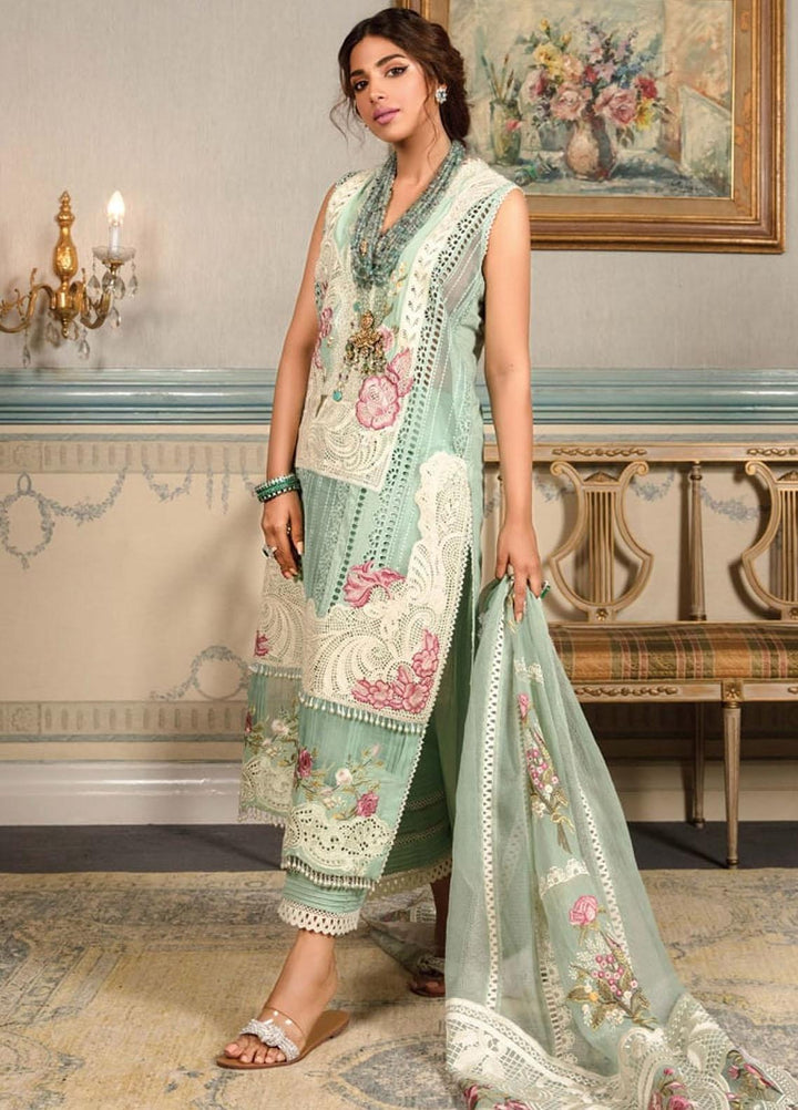 Crimson by Saira Shakira Embroidered Lawn Suits Unstitched 3 Piece CR21LS 1B-MAYA - Luxury Collection