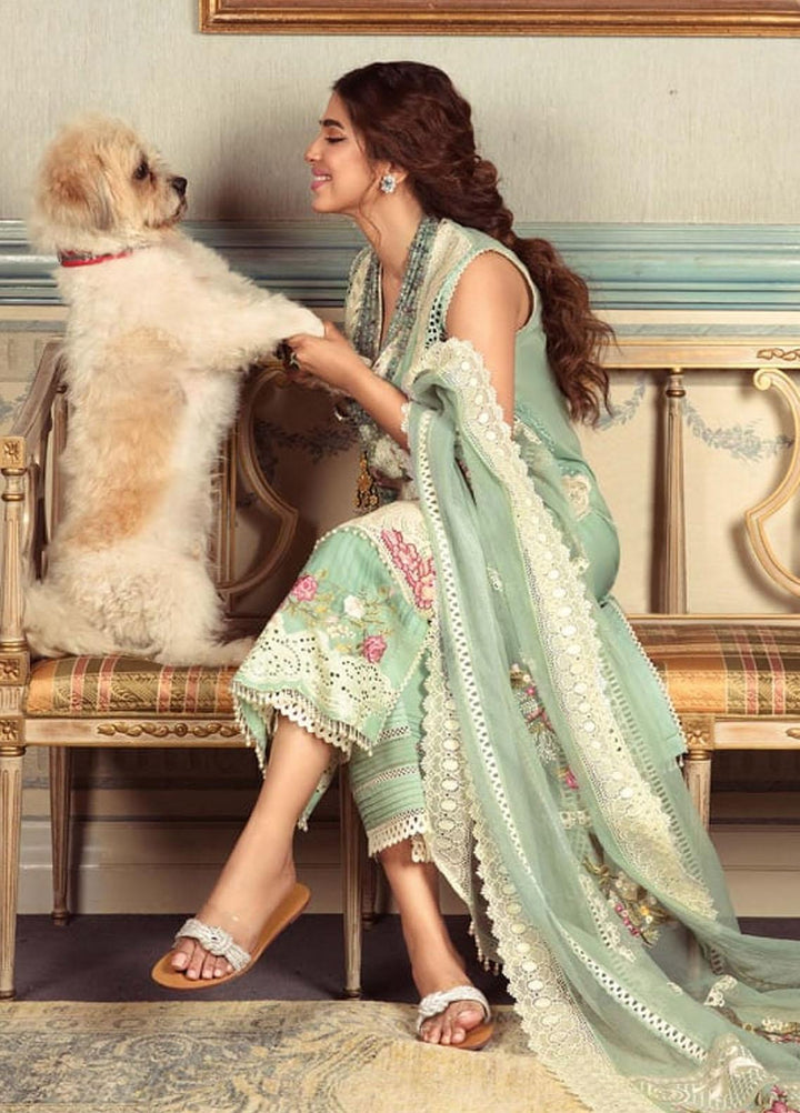 Crimson by Saira Shakira Embroidered Lawn Suits Unstitched 3 Piece CR21LS 1B-MAYA - Luxury Collection