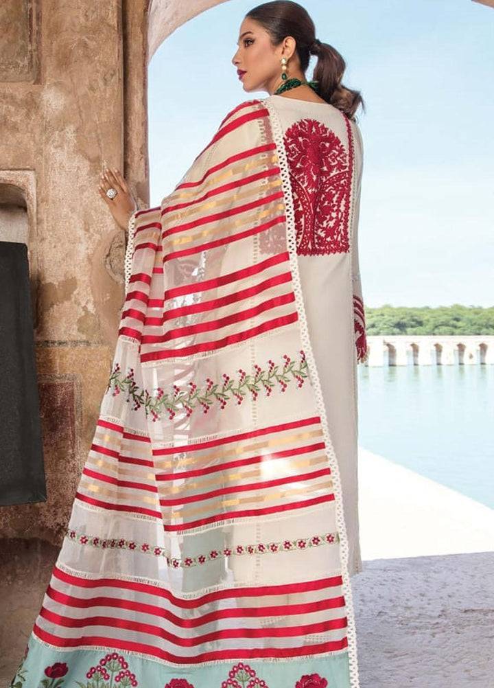 Crimson by Saira Shakira Embroidered Lawn Suits Unstitched 3 Piece CR21LS 3B-CRIMSON - Luxury Collection