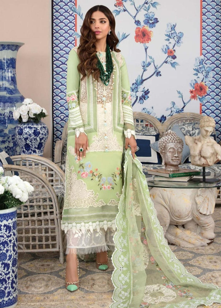 Crimson by Saira Shakira Embroidered Lawn Suits Unstitched 3 Piece CR21LS 5A-MINT - Luxury Collection