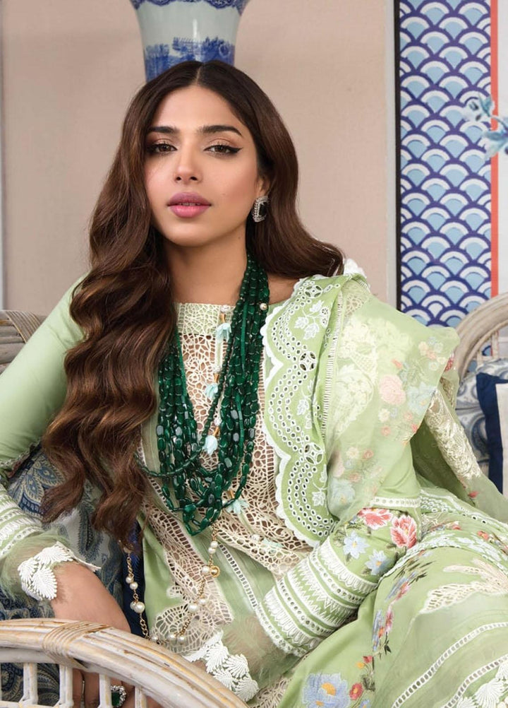 Crimson by Saira Shakira Embroidered Lawn Suits Unstitched 3 Piece CR21LS 5A-MINT - Luxury Collection