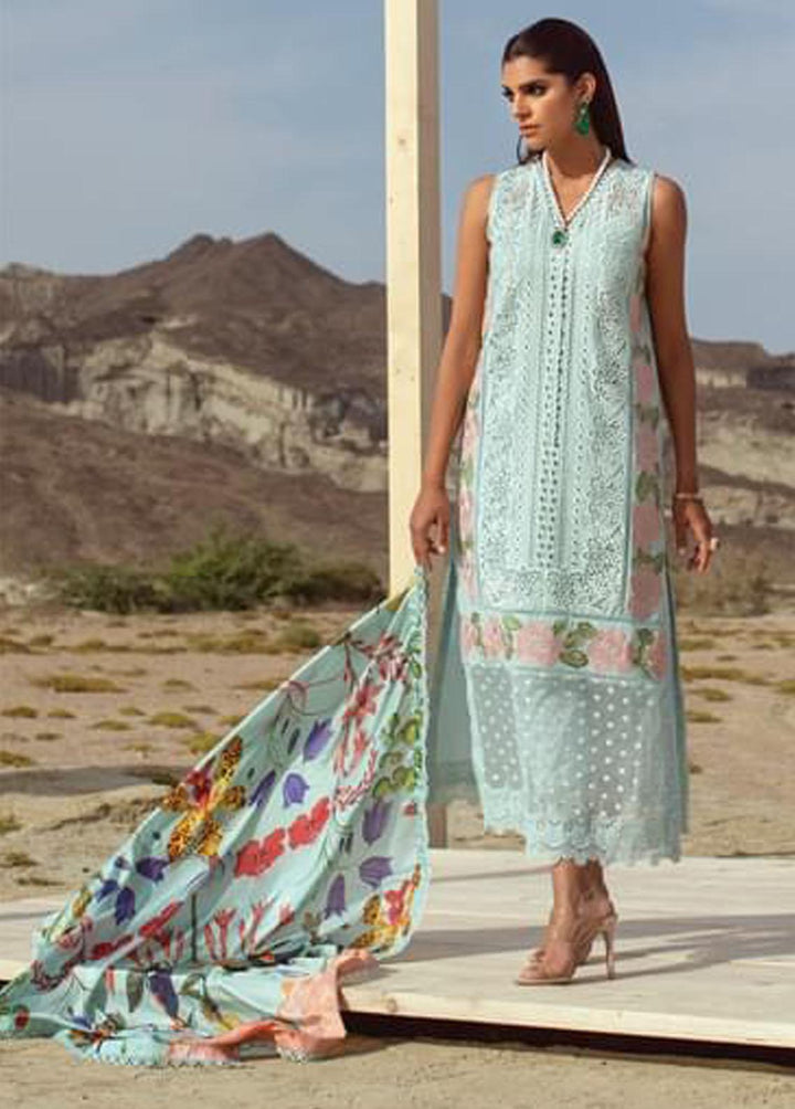 Crimson Embroidered Lawn Suits Unstitched 3 Piece CR22L 8B Maya - Luxury Collection