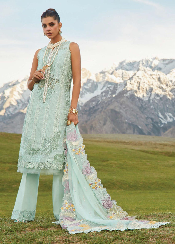 Crimson Embroidered Lawn Suits Unstitched 3 Piece CR23L 4A Opal - Summer Collection