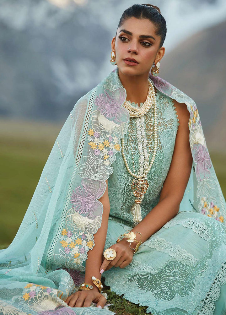 Crimson Embroidered Lawn Suits Unstitched 3 Piece CR23L 4A Opal - Summer Collection